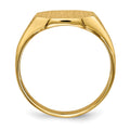 14k 11.0x9.0mm Open Back Signet Ring