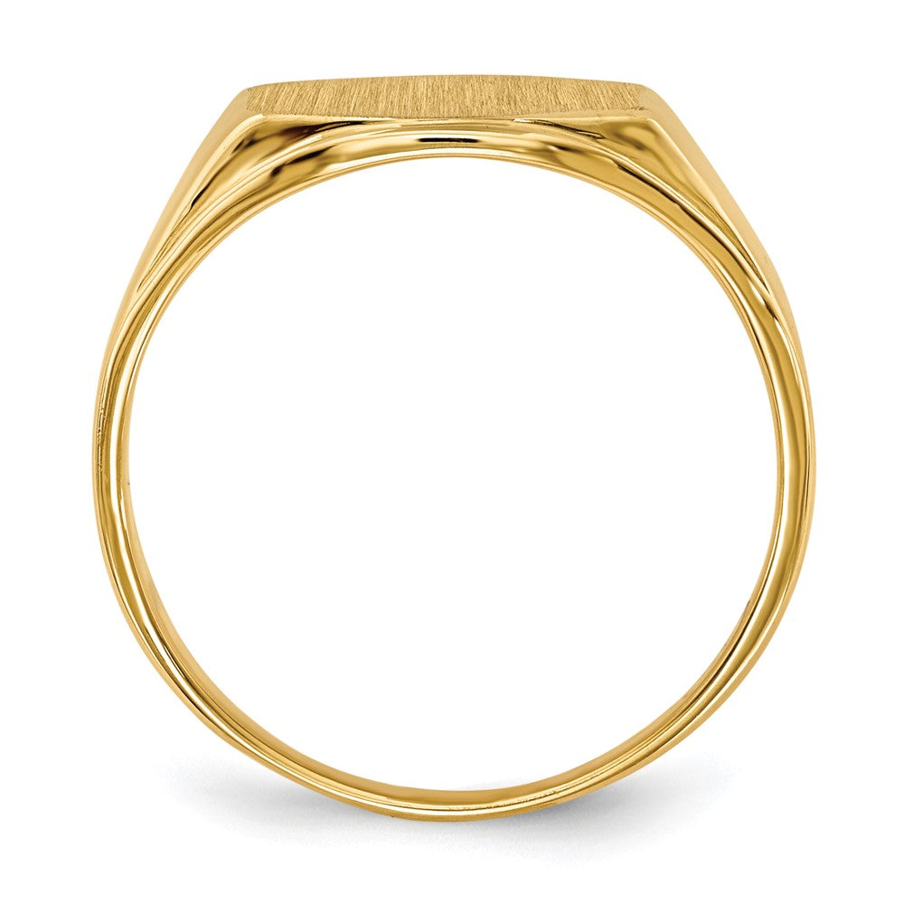 14k 11.5x8.5mm Open Back Signet Ring