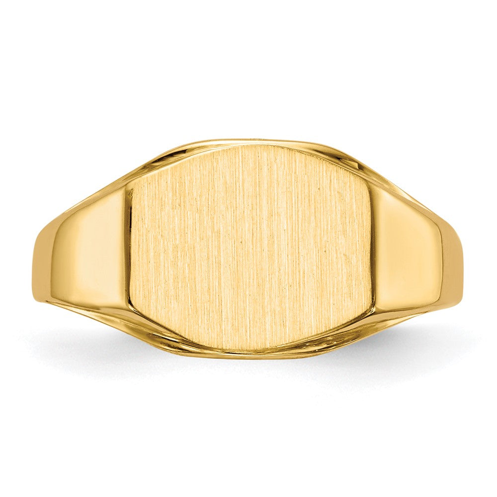 14k 11.5x8.5mm Open Back Signet Ring