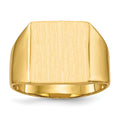 14k 12.0x13.0mm Closed Back Mens Signet Ring