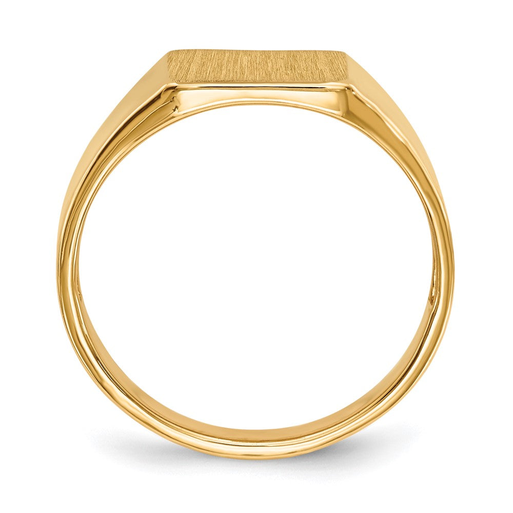 14k 8.5x9.0mm Open Back Signet Ring