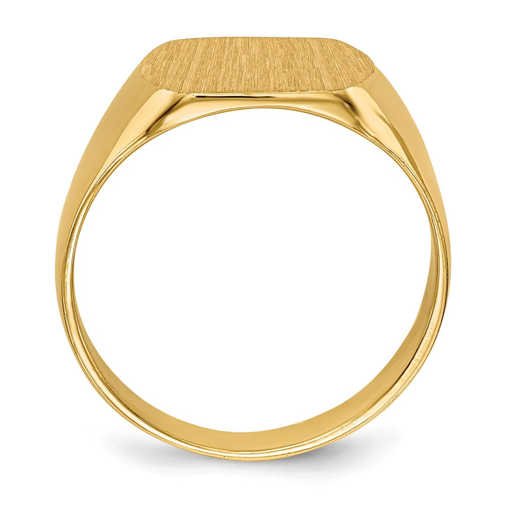 10ky 10.5x12.0mm Closed Back Signet Ring