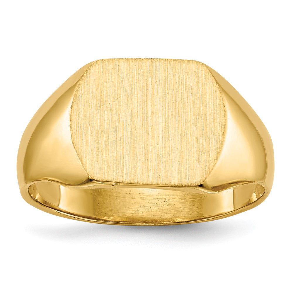 10ky 10.5x12.0mm Closed Back Signet Ring