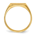 10ky 5.5x10.5mm Closed Back Signet Ring