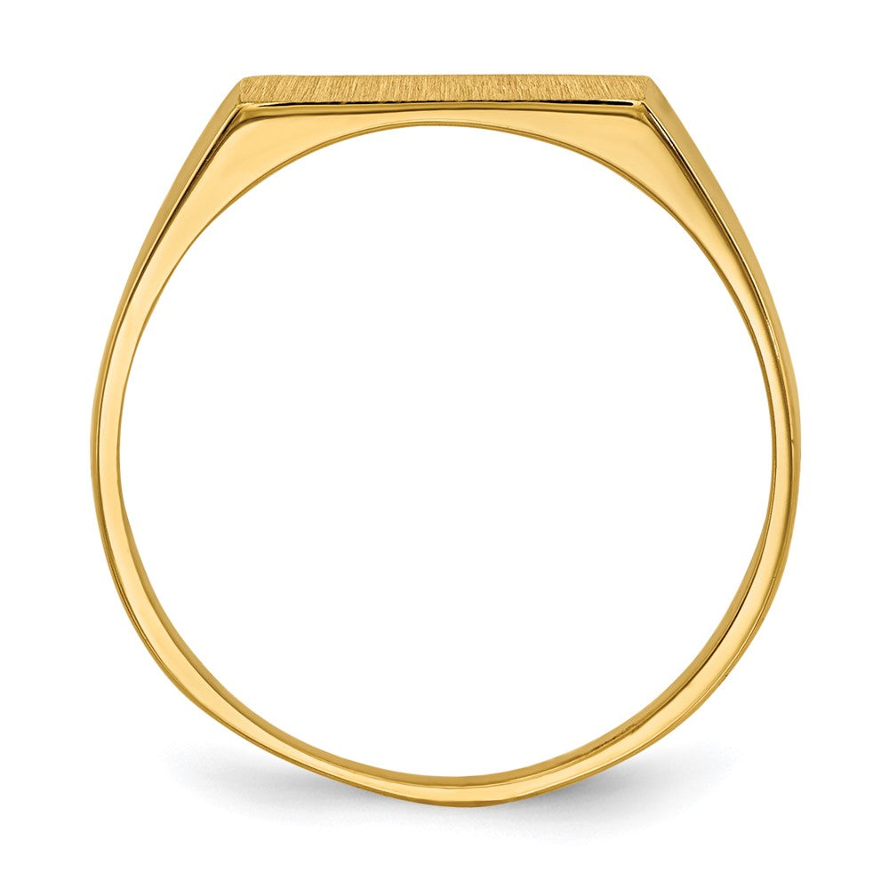 10ky 5.5x12.0mm Open Back Signet Ring