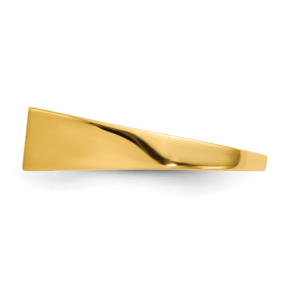 10ky 5.5x12.0mm Open Back Signet Ring
