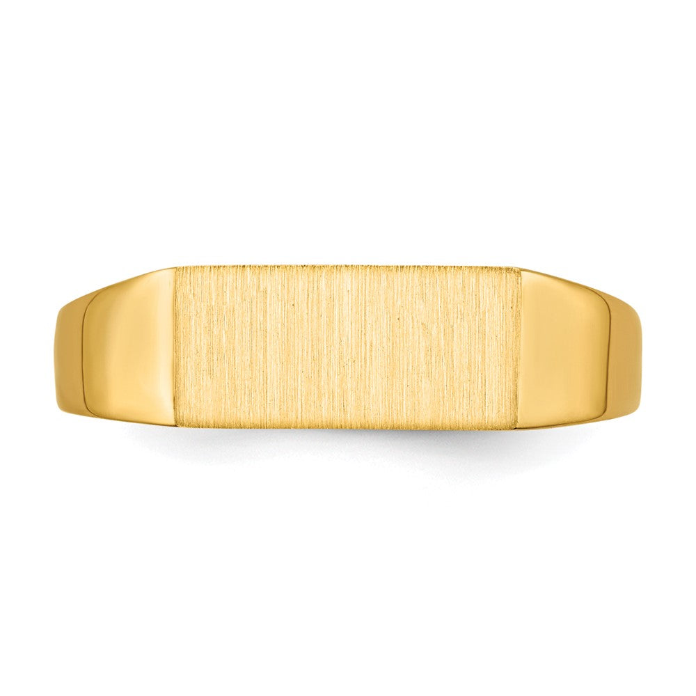 10ky 5.5x12.0mm Open Back Signet Ring