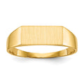 10ky 5.5x12.0mm Open Back Signet Ring