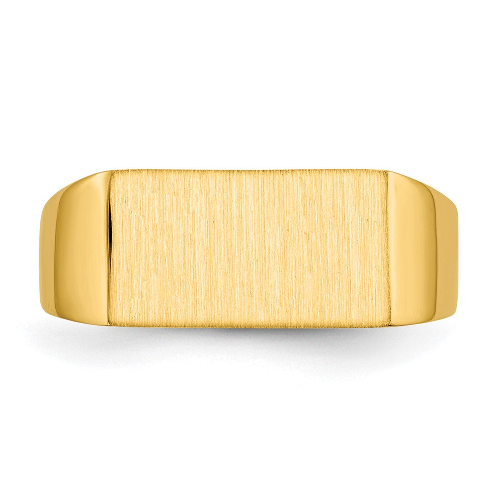 14k 13.0x7.0mm Closed Back Signet Ring