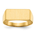 10ky 8.0x16.5mm Open Back Men's Signet Ring
