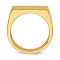 14k 18.0x11.0mm Open Back Mens Signet Ring