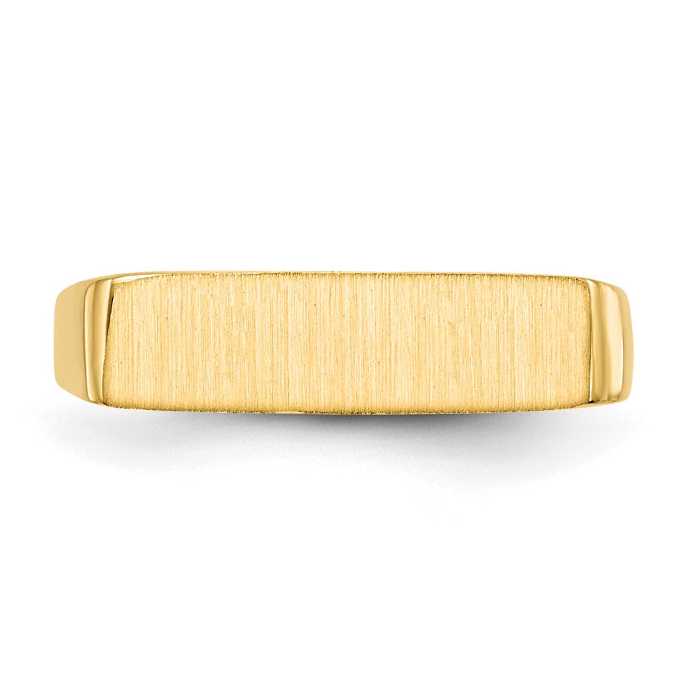 14k 16.5x5.0mm Closed Back Signet Ring