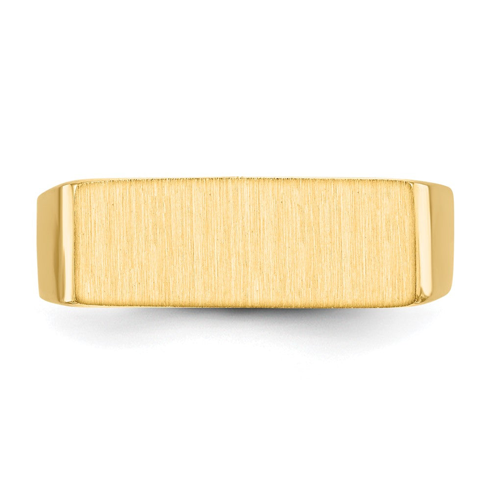 14k 16.0x6.0mm Closed Back Signet Ring