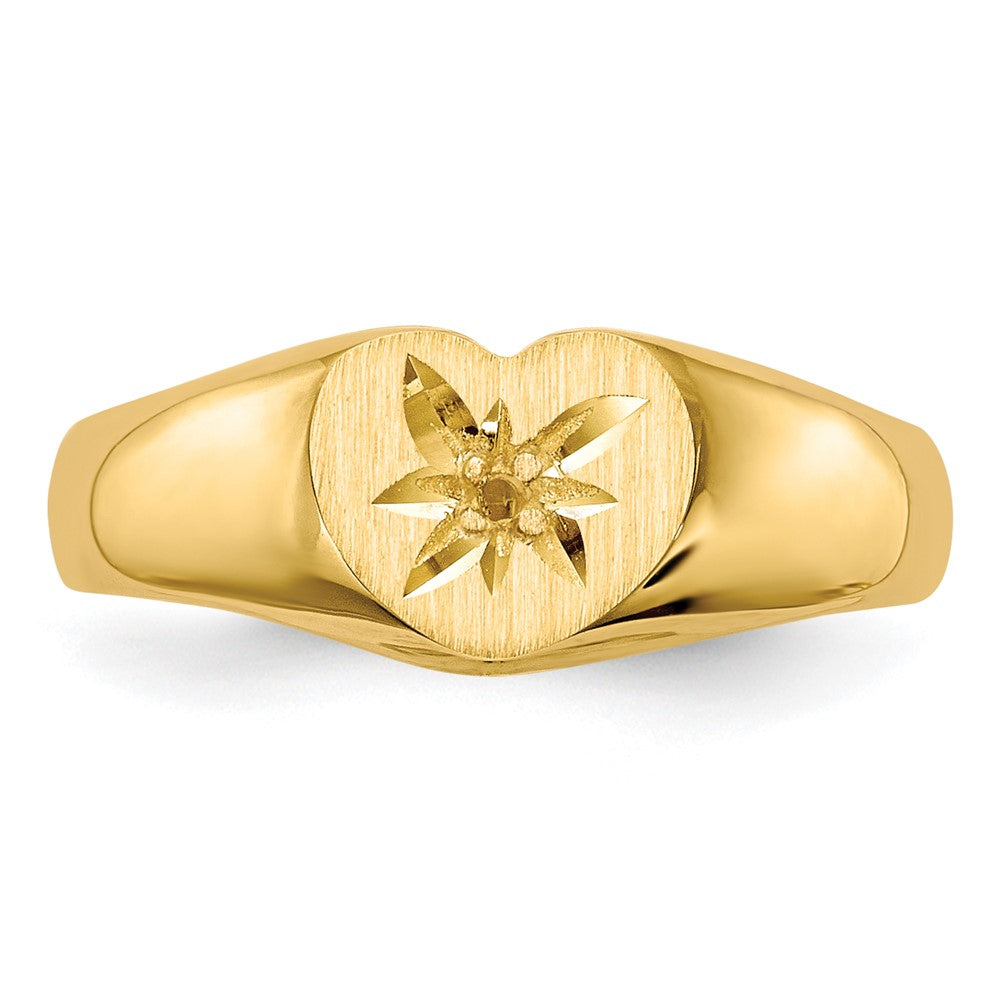14k Childs .005ct. Diamond Ring Mounting