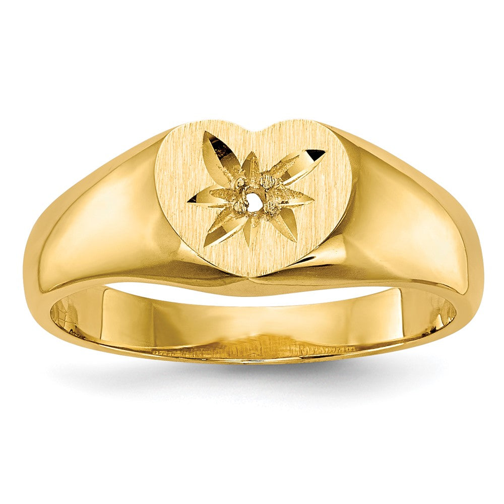 14k Childs .005ct. Diamond Ring Mounting