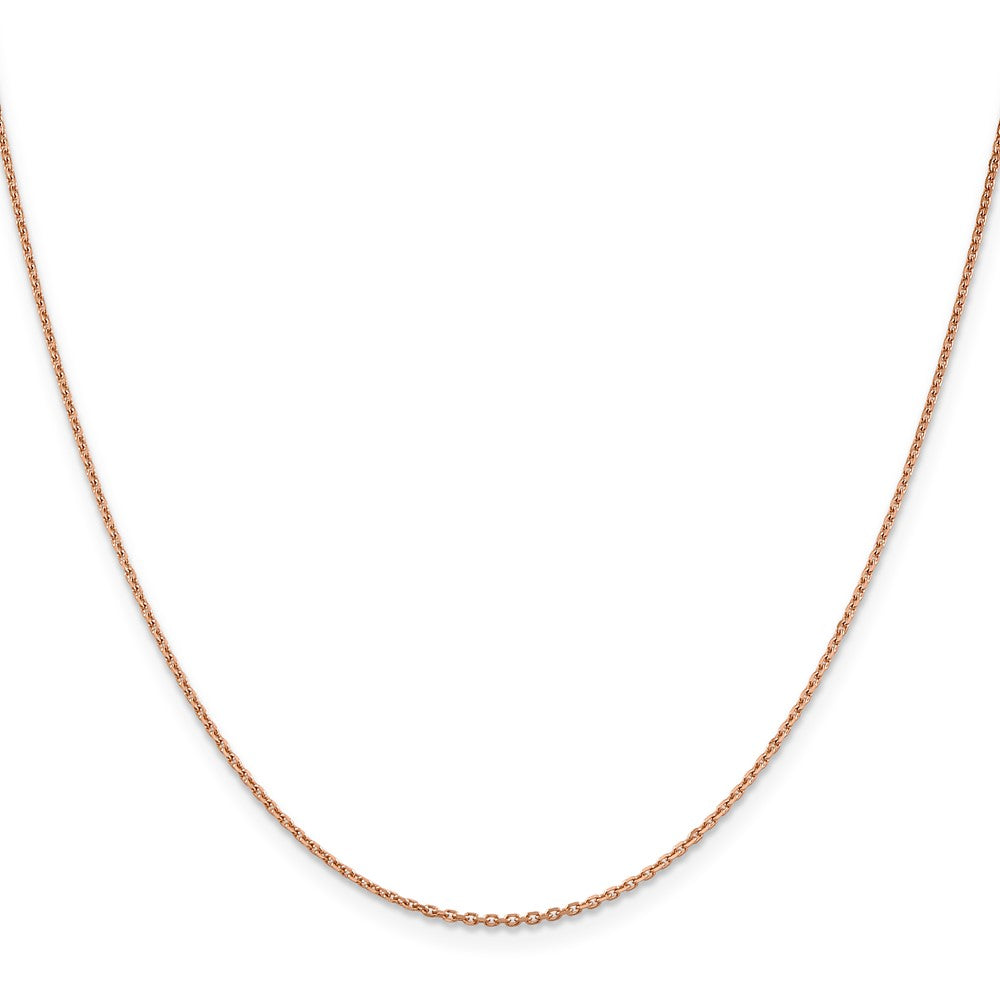 14k Rose Gold 1.4mm D/C Cable Chain