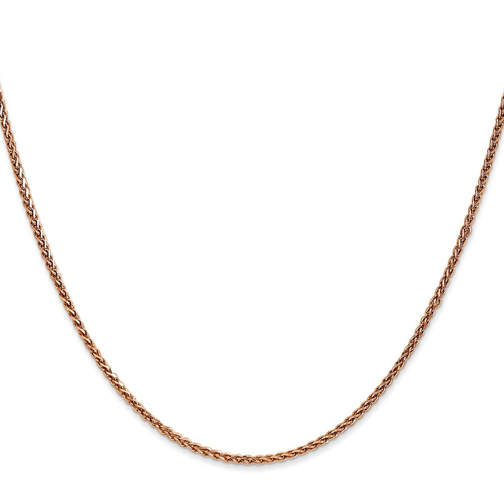 14k Rose Gold 1.7mm D/C Spiga Chain