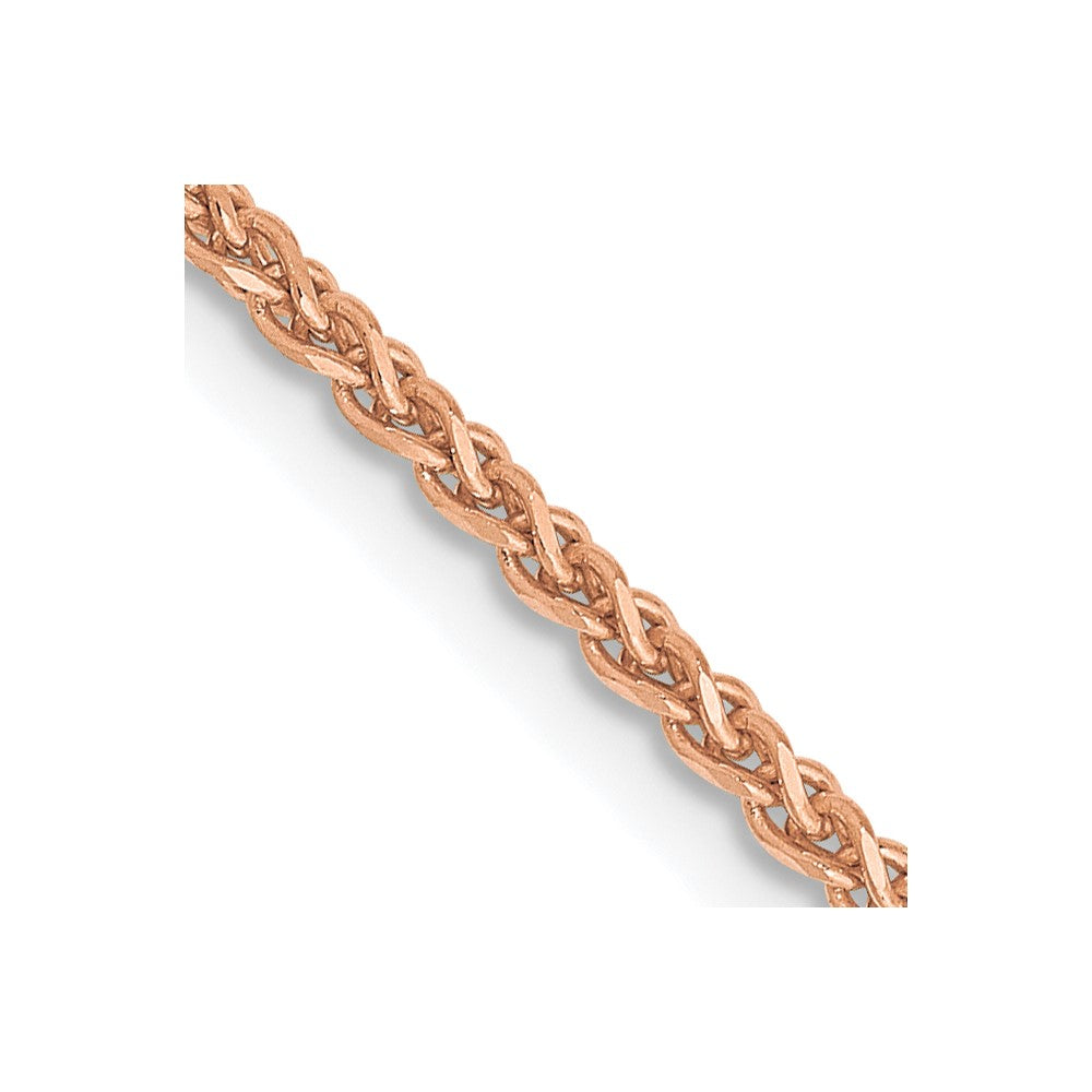 14k Rose Gold 1.7mm D/C Spiga Chain