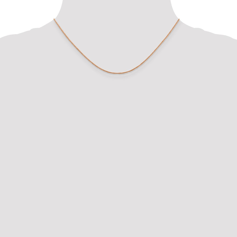 14K Rose Gold .7mm Ropa Chain
