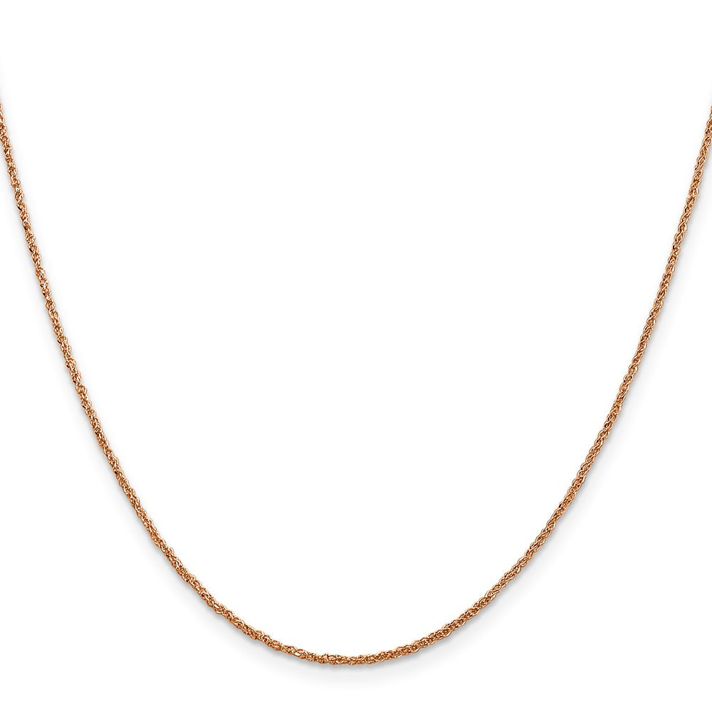 14K Rose Gold 1.1mm Ropa Chain