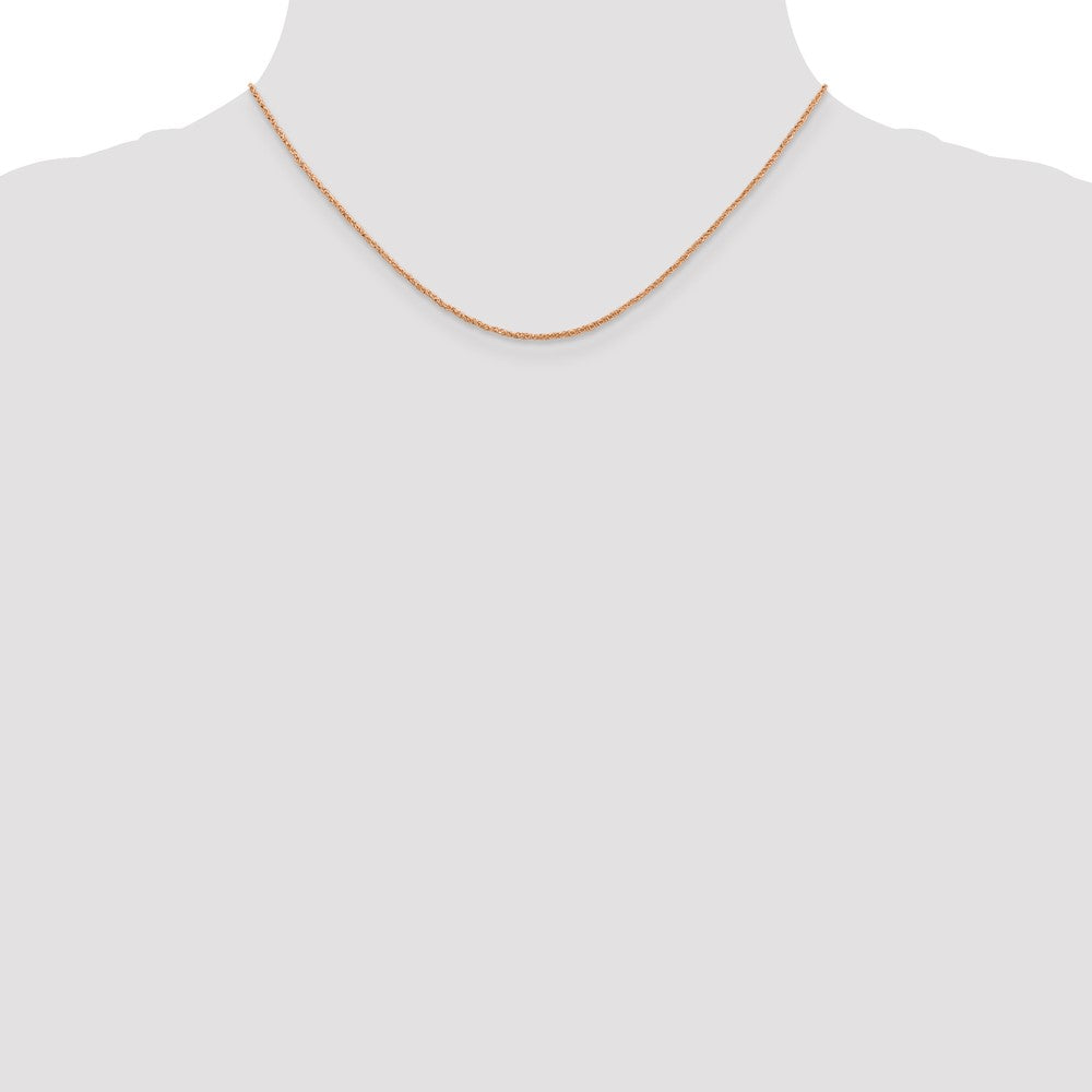 14K Rose Gold 1.1mm Ropa Chain