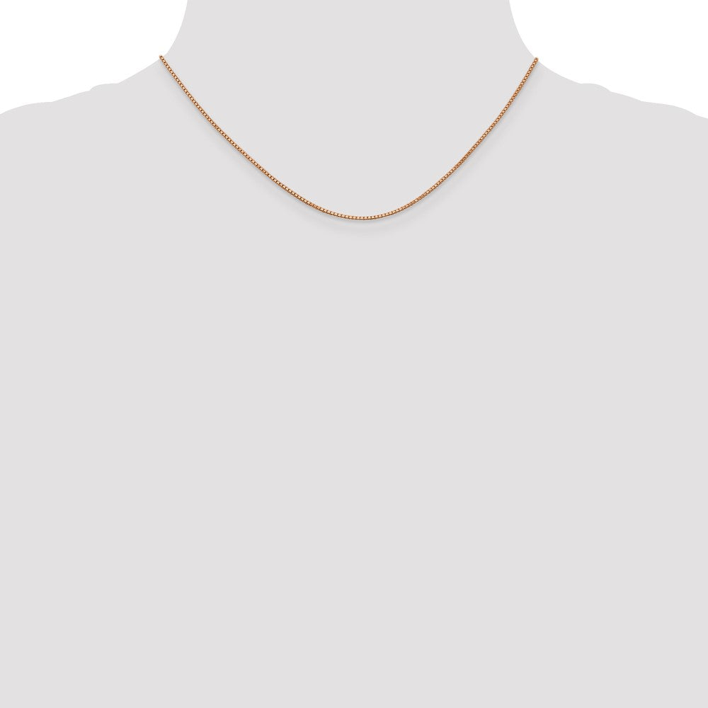 14k Rose Gold 1.0mm Box Chain