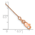 14k Rose Gold .8mm D/C Cable Chain
