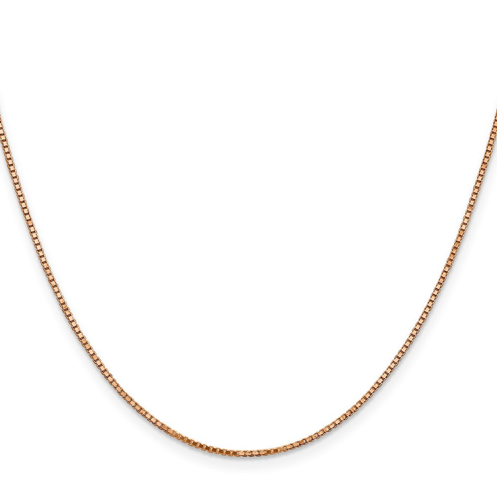14k Rose Gold 1.10mm Box Chain