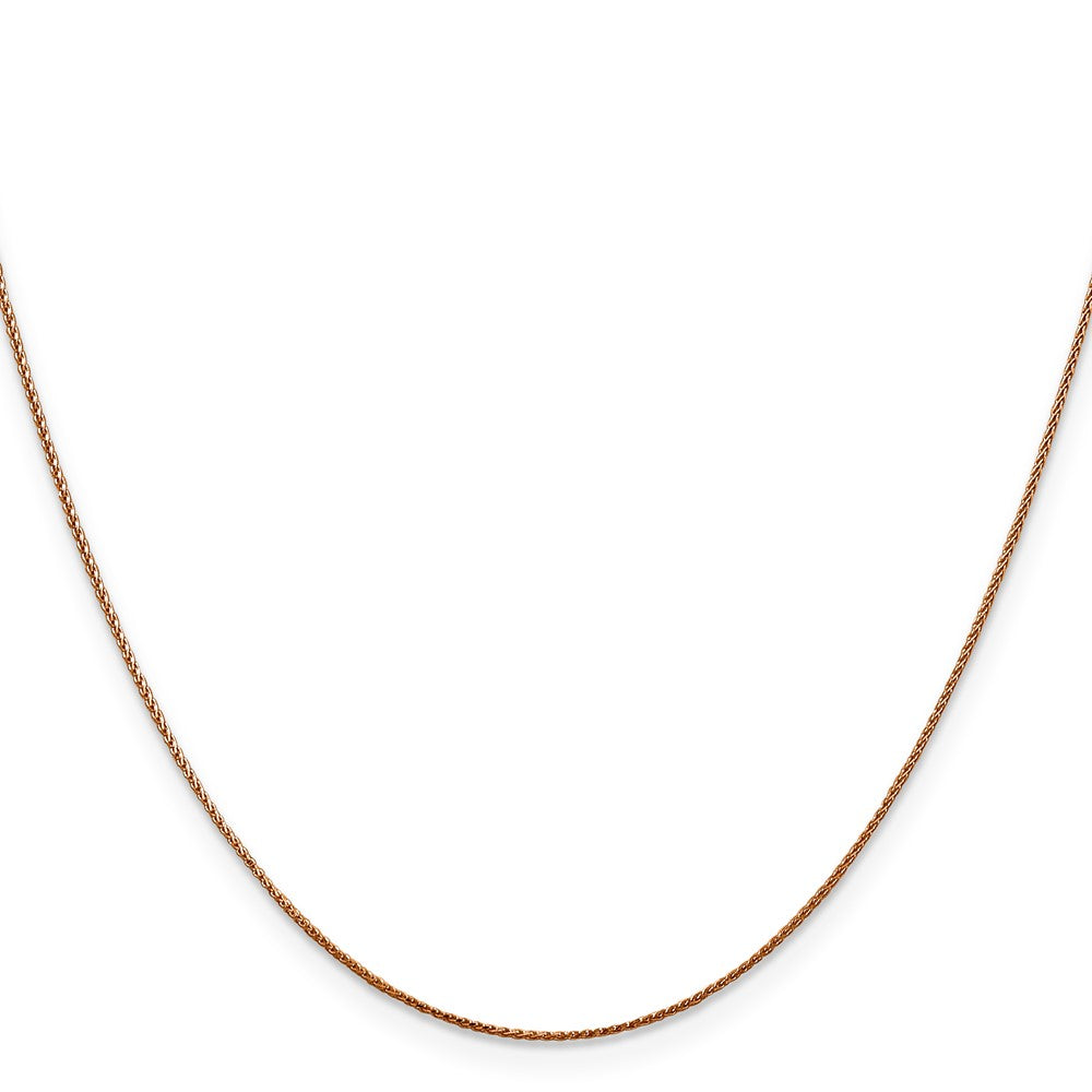 14k Rose Gold .85mm D/C Spiga Chain