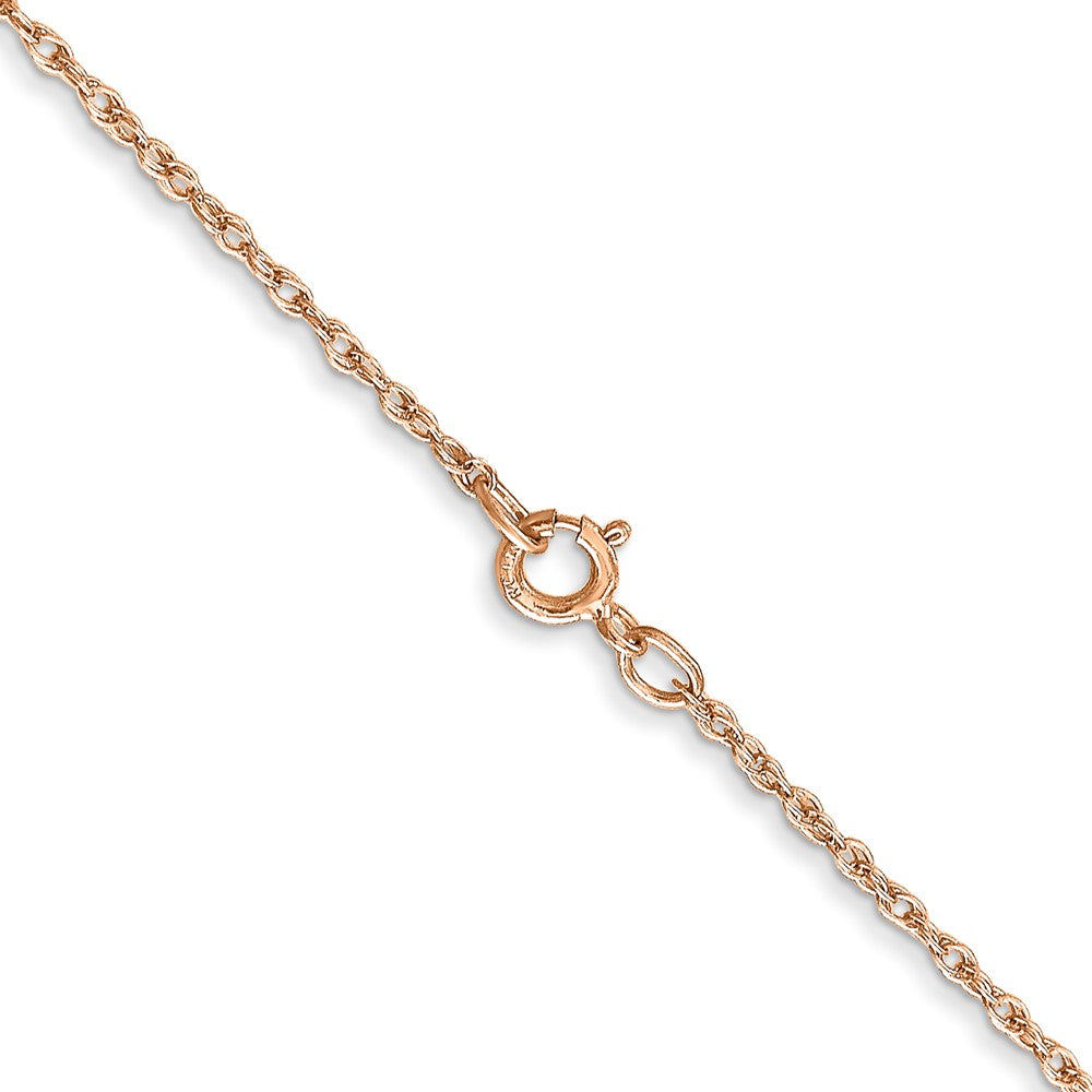 14k Rose Gold .8mm Baby Rope Chain