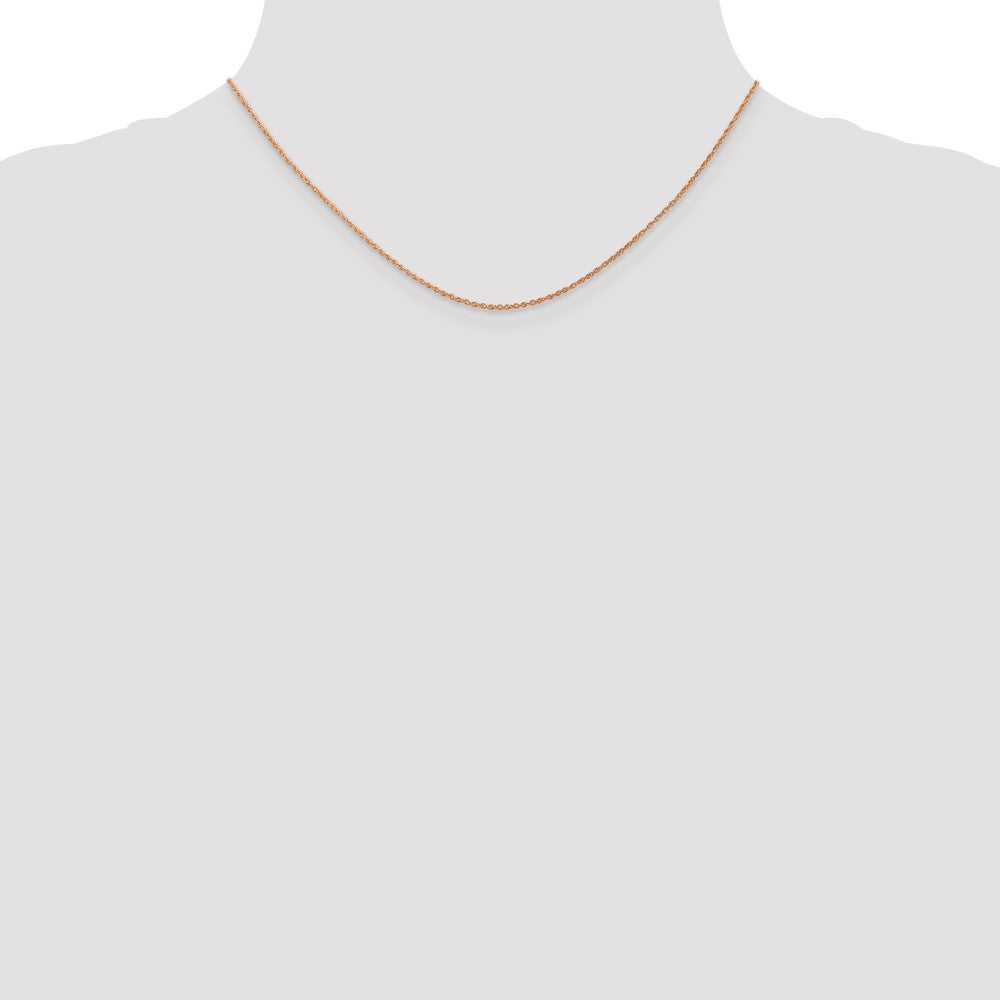 14k Rose Gold .8mm Baby Rope Chain
