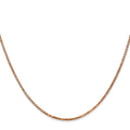14k Rose Gold 1.3mm Box Chain
