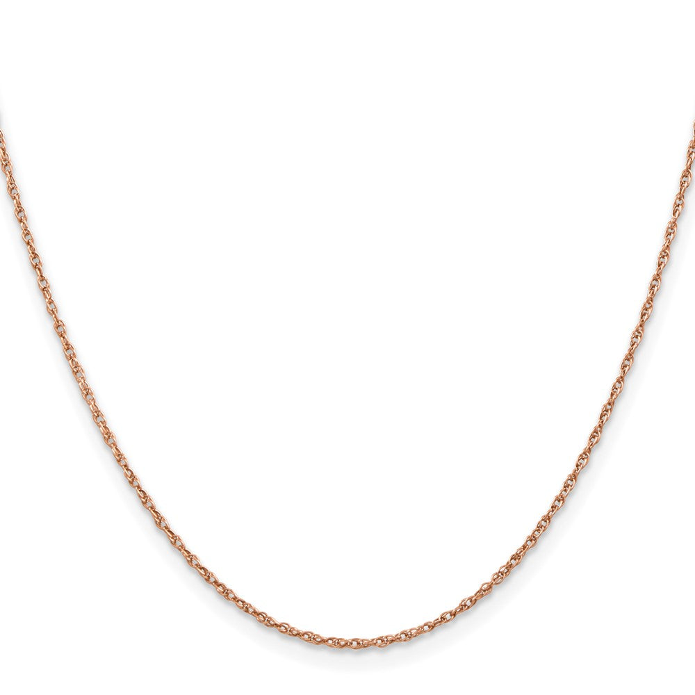 14k Rose Gold 1.15mm Baby Rope Chain