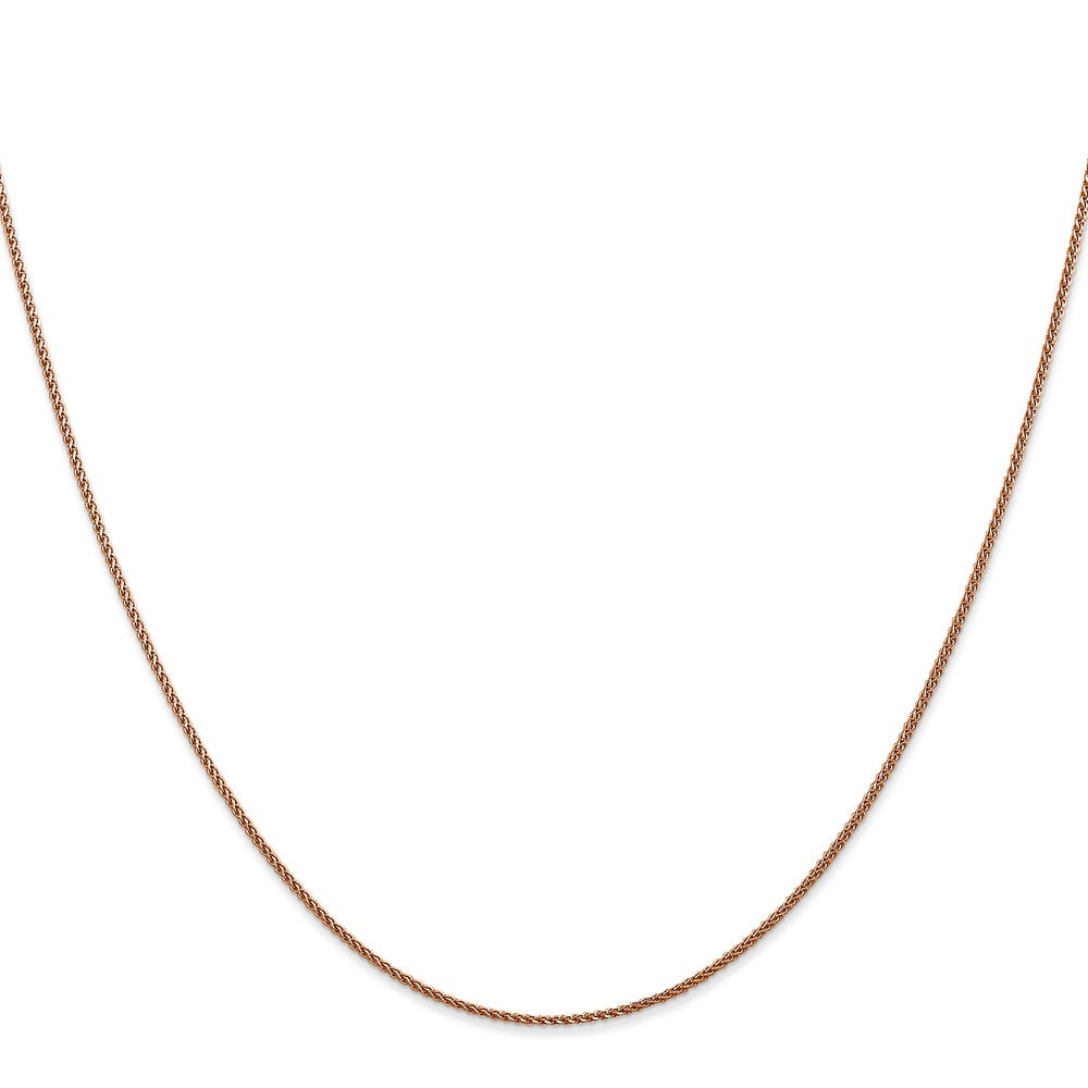 14k Rose Gold 1.05mm D/C Spiga Chain
