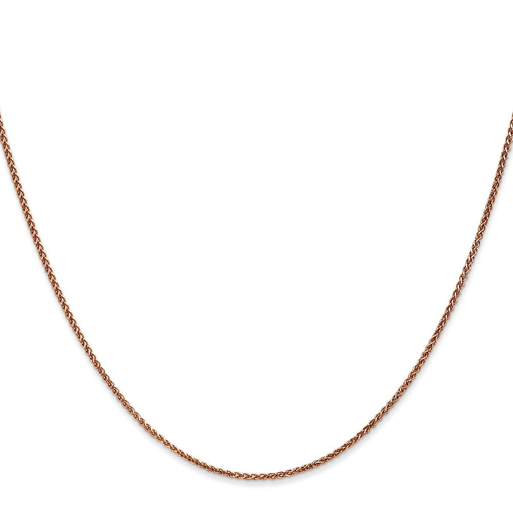 14k Rose Gold 1.25mm D/C Spiga Chain