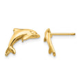 14k Dolphin Earrings