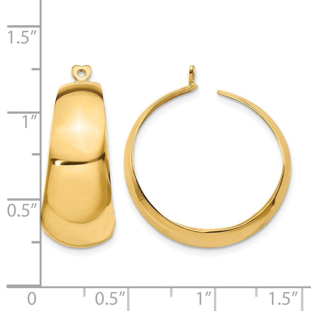 14k Polished Hoop Earring Jackets