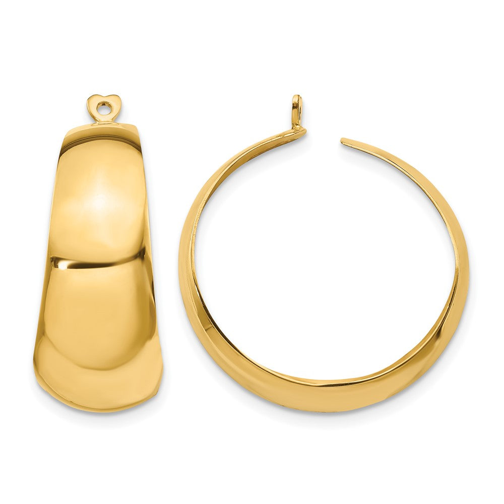 14k Polished Hoop Earring Jackets