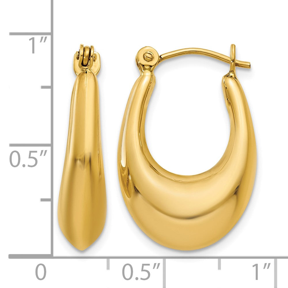 14k Polished Hoop Earrings