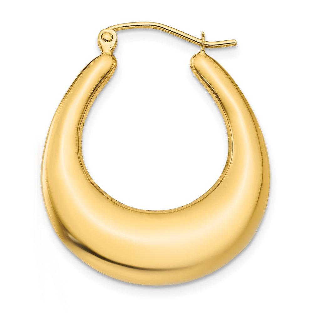 Single 14k Polished Hoop Earring