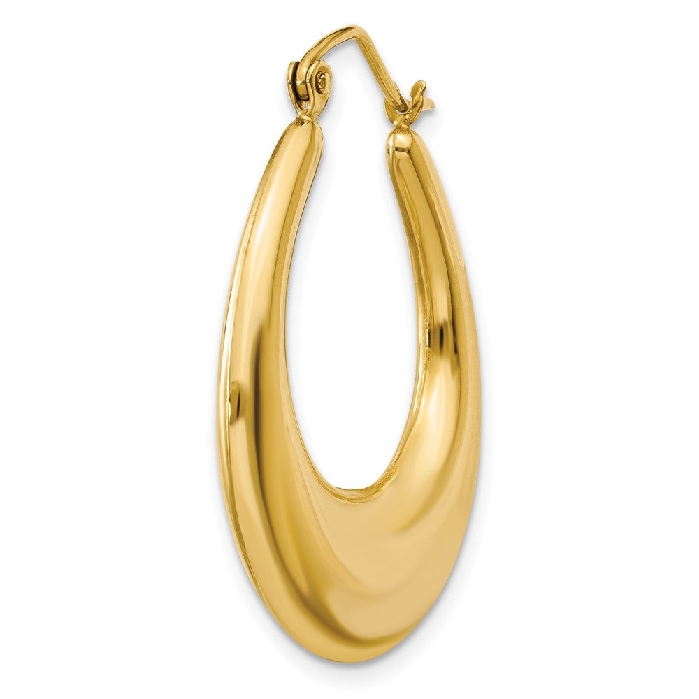 Single 14k Polished Hoop Earring