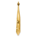 Single 14k Polished Dolphin Hoop Earring