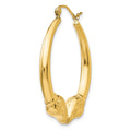 Single 14k Polished Ram Hoop Earring