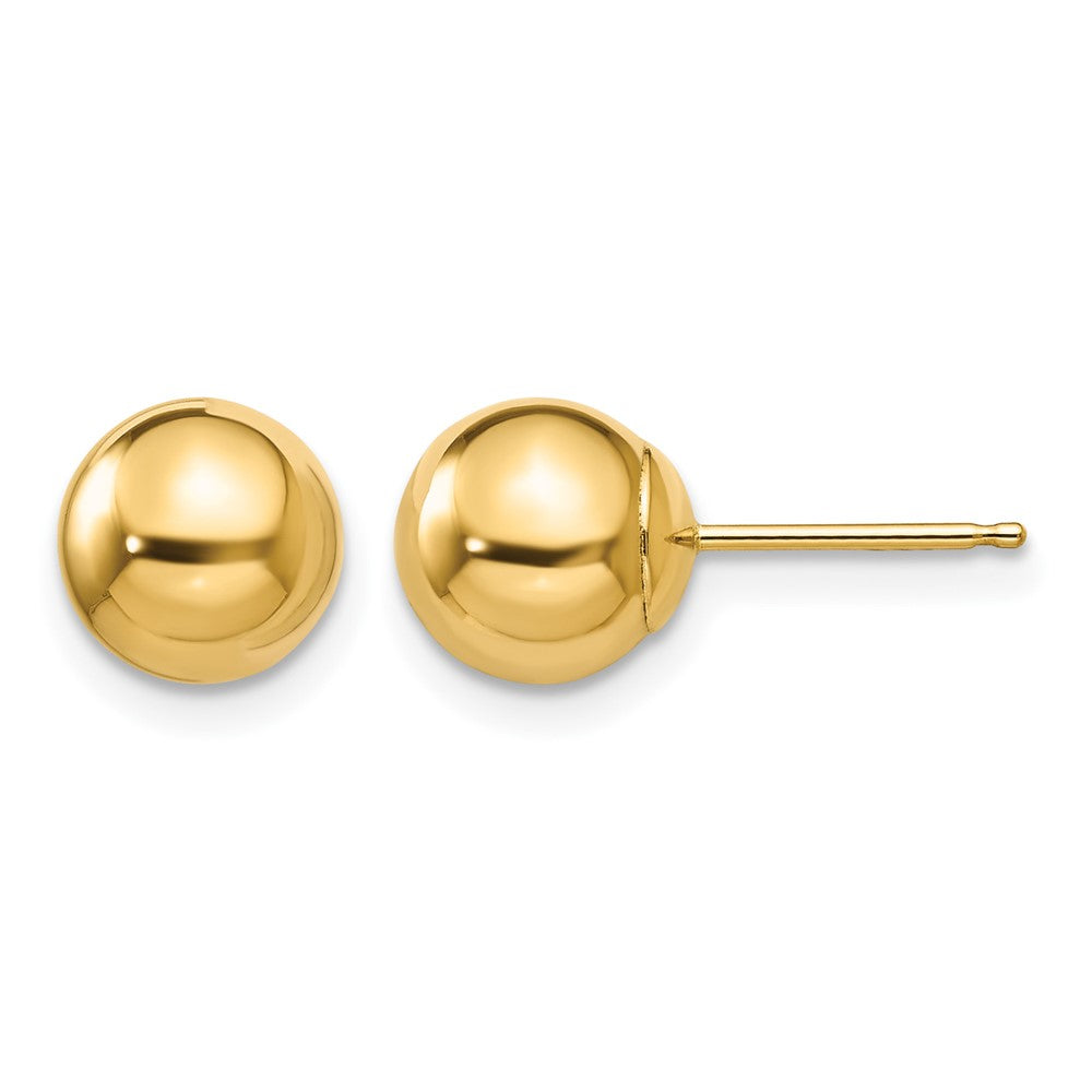 14k Madi K Polished 7mm Ball Post Earrings