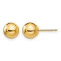 14k Madi K Polished 7mm Ball Post Earrings