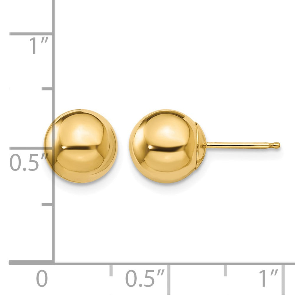 14k Madi K Polished 8mm Ball Post Earrings