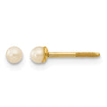 14k Madi K 2.5-3.5mm Button FW Cultured Pearl Screwback Post Earrings