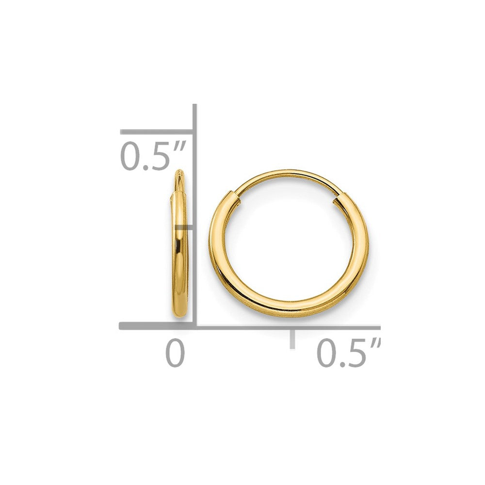 14k Madi K Endless Hoop Earrings