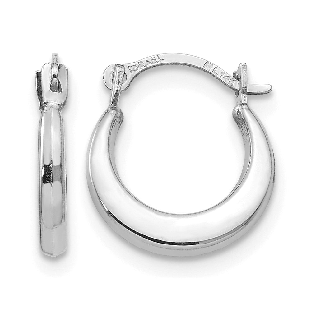 14k White Gold Madi K Small Hoop Earrings
