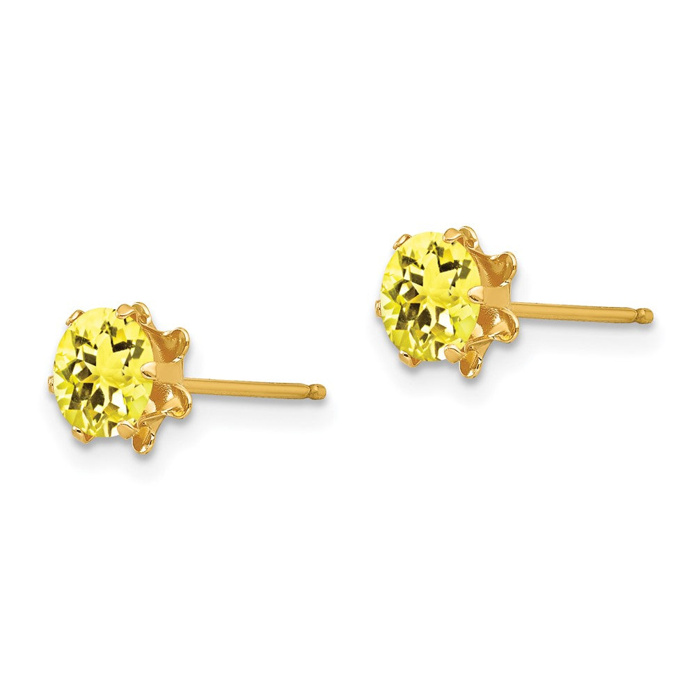14k Madi K 5mm CZ Birthstone (Nov) Earrings